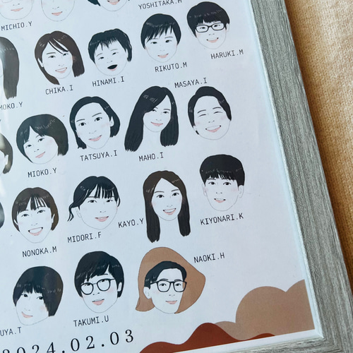 似顔絵作家 フジエシュンスケ | こちらはお二人と、ゲストの方に