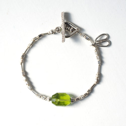 -Peridot- silver bracelet 2枚目の画像