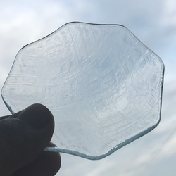 昭和ガラス食器　レトロガラストレイ　穂波　SDGs 2枚目の画像