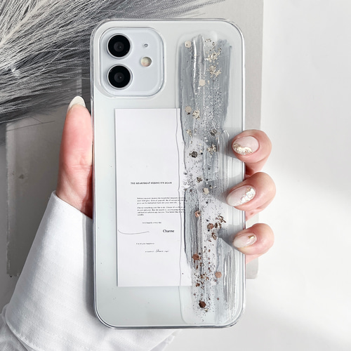 iPhone5(シルバー・本体のみ、スマホケース付き) ハイブリッドケース¥0】ニュアンスiPhoneケース/シルバー iPhone