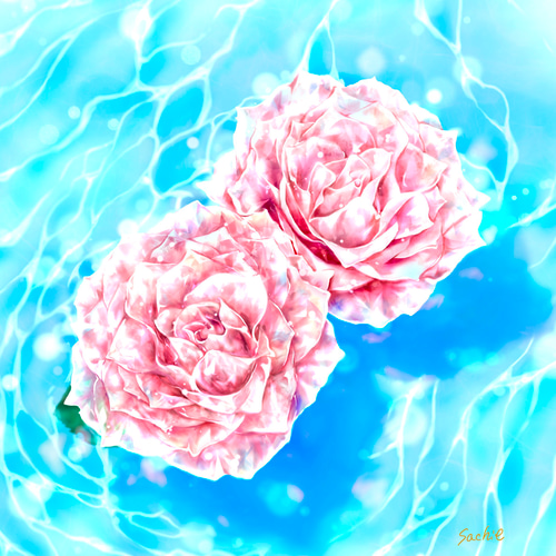 【未使用】MALERAS 　クリスタルアート　薔薇　フローラルファンタジーローズ 4967116790033.jpg