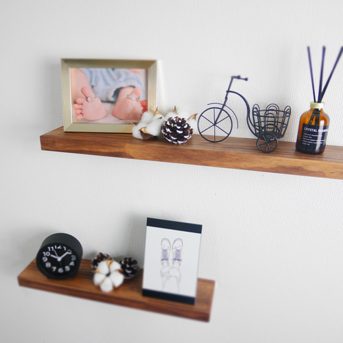 フローティングシェルフ 奥行200㎜ 棚板幅300㎜〜1400