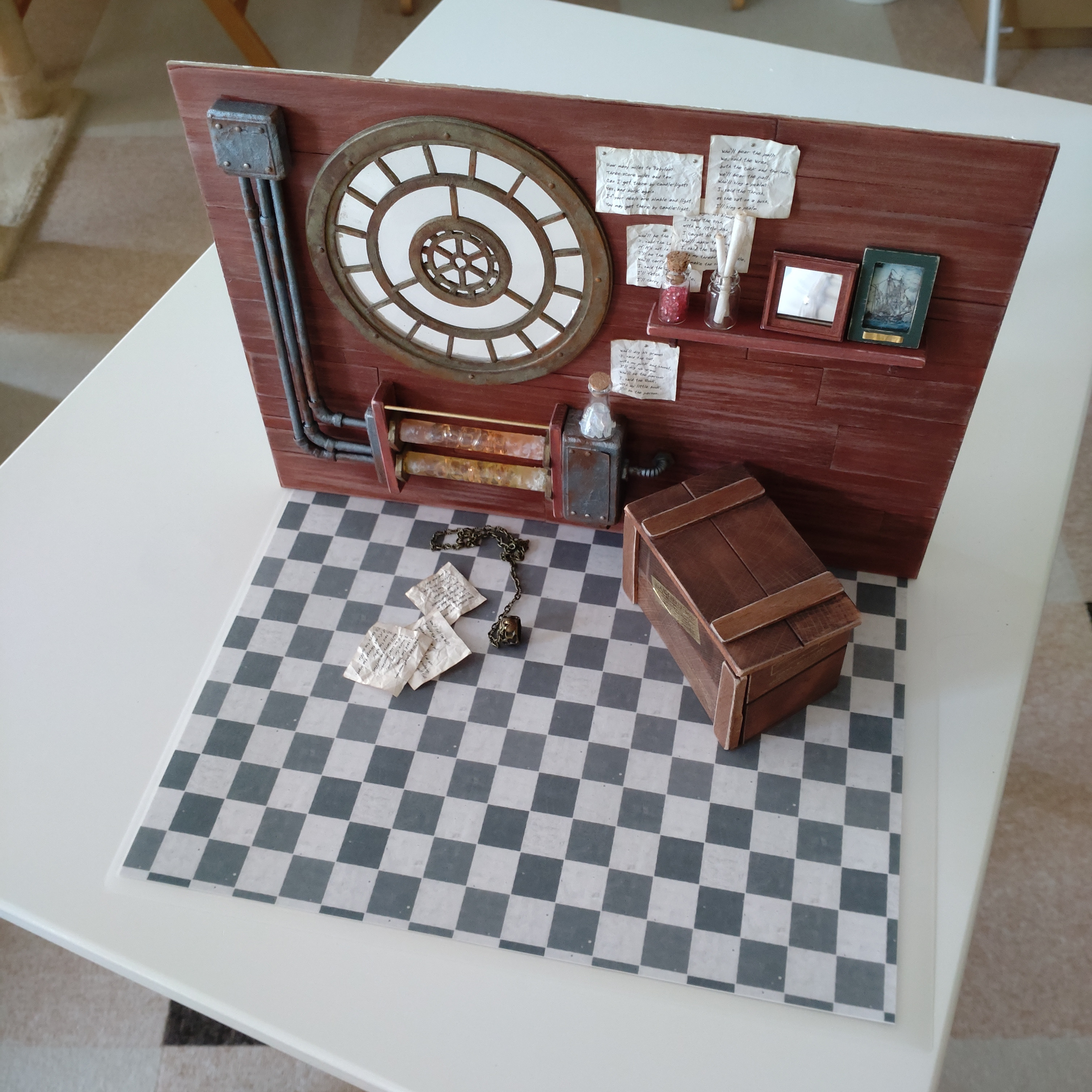 ミニパーテーション ドール ミニチュア スチームパンク SNS撮影用 展示品