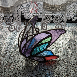 蝶々のステンドグラスA サンキャッチャー あがりふじ 通販