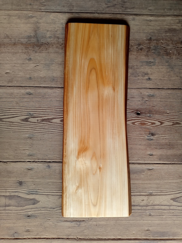 【木製看板製作】 一枚板 桧 17cm×47.5cm 3枚目の画像