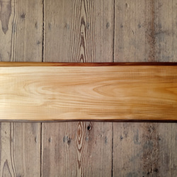 【木製看板製作】 一枚板 桧 17cm×51cm 2枚目の画像