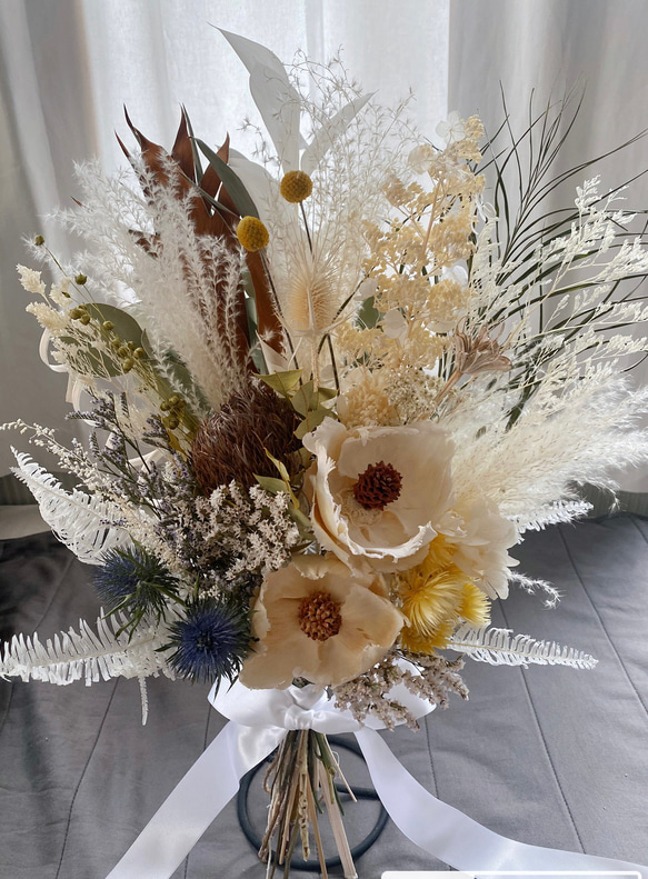 ⭐️受注制作⭐️ドライフラワーブーケ ボタニカル ウェディングフォト  