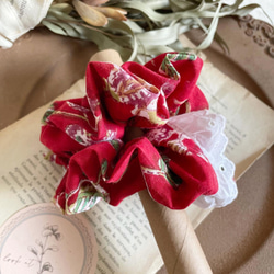 送料込］大人可愛いリボンバレッタ&ベビーヘアクリップ おそろいセット