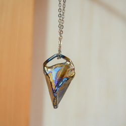 titanium pendant・polygonal・純チタンペンダント・斑の多角・B 4枚目の画像