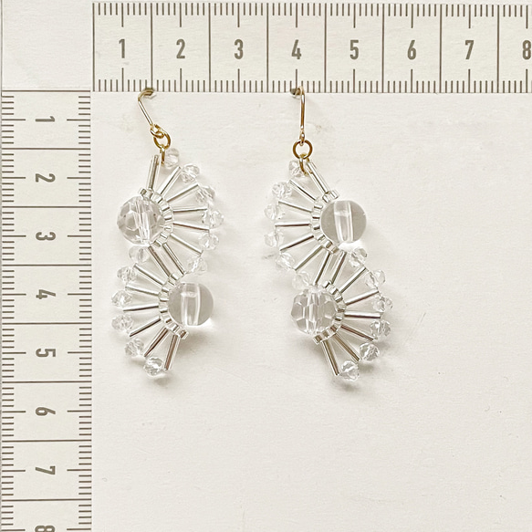 【2点セット】clear earrings 7枚目の画像