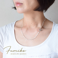 チャームをつけても！重ね付けにも！シルバーチェーンネックレス 3b3a831bec99bb8ef62d0cf2230912