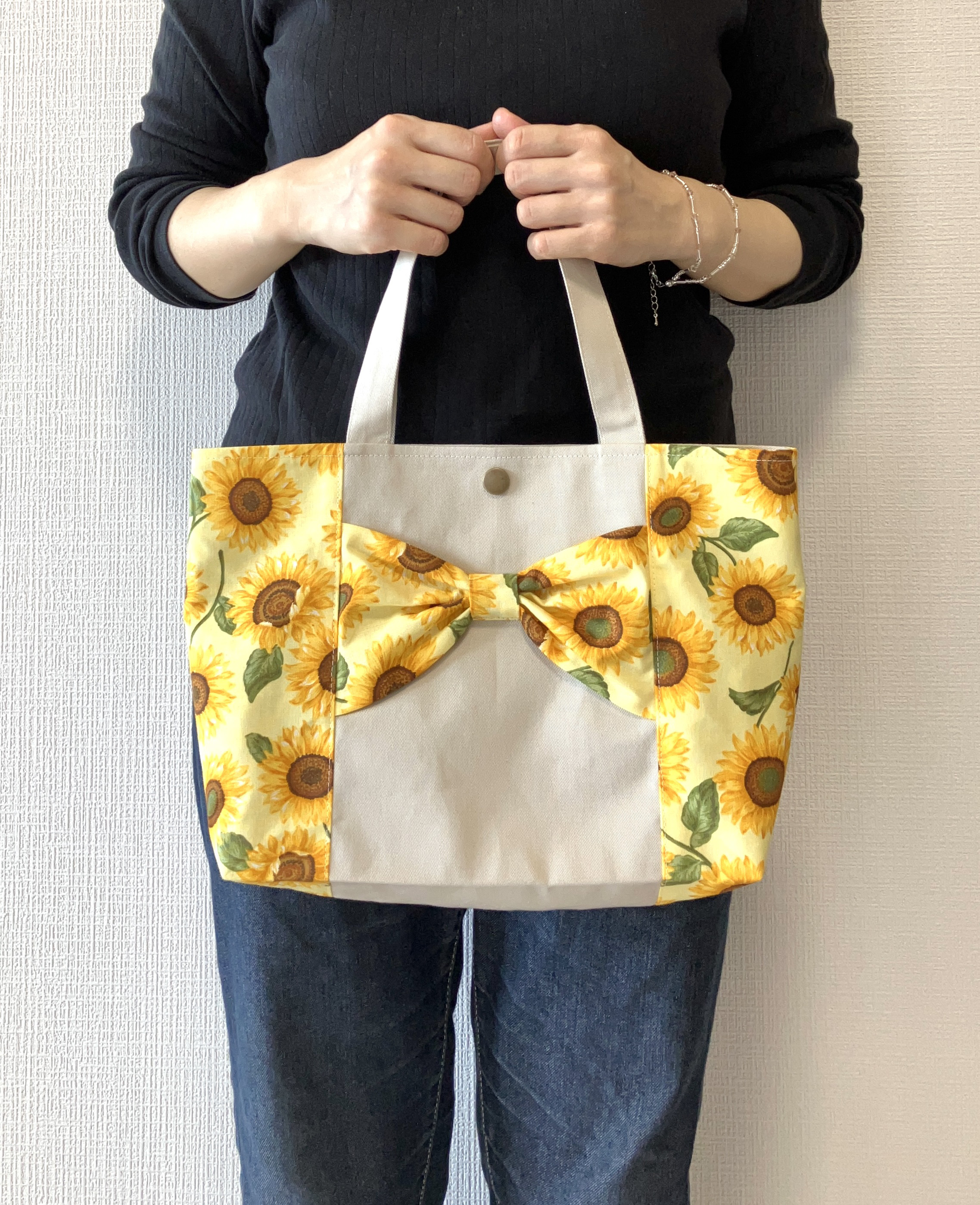 DEZERT　ひまわりトートバッグ ひまわり柄 トートバッグ - メルカリ