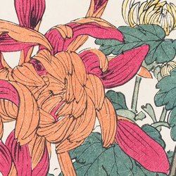 【NO.188】菊の花鳥図アートポスター☆浮世絵日本画和室インテリア和モダンボタニカルナチュラルA3A2A1B5B4B3 4枚目の画像