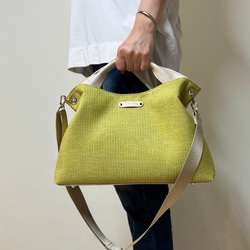 日本製　どこのお店でも出逢えない‼️型くずれしにくい加工とはっ水効果のある生地スイジン仕様のトートバッグ 18枚目の画像