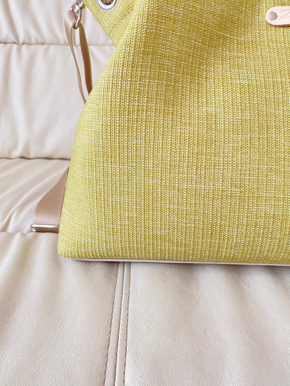 日本製　どこのお店でも出逢えない‼️型くずれしにくい加工とはっ水効果のある生地スイジン仕様のトートバッグ 10枚目の画像