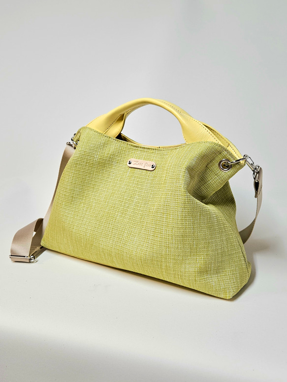 日本製　どこのお店でも出逢えない‼️型くずれしにくい加工とはっ水効果のある生地スイジン仕様のトートバッグ 5枚目の画像