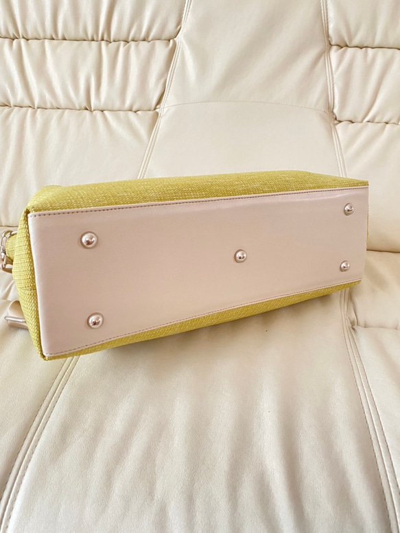 日本製　どこのお店でも出逢えない‼️型くずれしにくい加工とはっ水効果のある生地スイジン仕様のトートバッグ 8枚目の画像