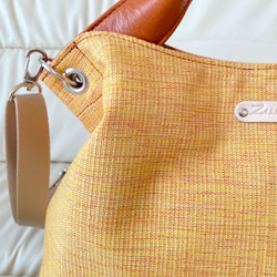 日本製　どこのお店でも出逢えない‼️型くずれしにくい加工とはっ水効果のある生地スイジン仕様のトートバッグ 12枚目の画像