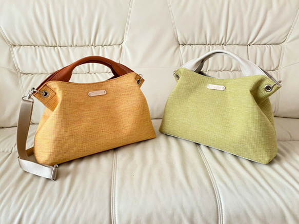 日本製　どこのお店でも出逢えない‼️型くずれしにくい加工とはっ水効果のある生地スイジン仕様のトートバッグ 2枚目の画像