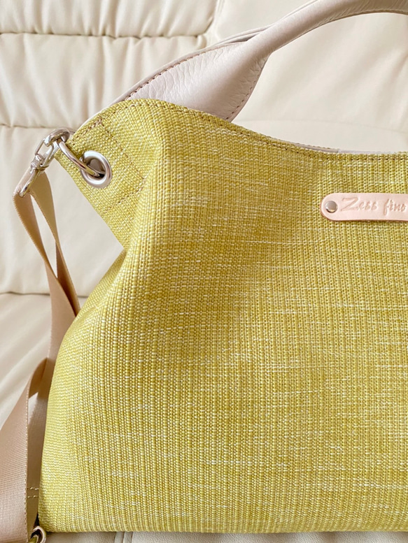 日本製　どこのお店でも出逢えない‼️型くずれしにくい加工とはっ水効果のある生地スイジン仕様のトートバッグ 13枚目の画像