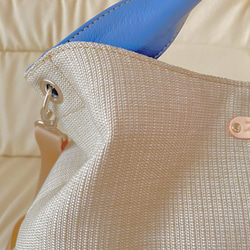 日本製　どこのお店でも出逢えない‼️型くずれしにくい加工とはっ水効果のある生地スイジン仕様のトートバッグ 11枚目の画像