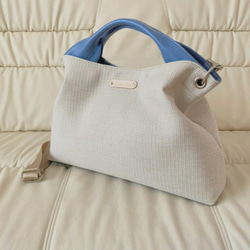 日本製　どこのお店でも出逢えない‼️型くずれしにくい加工とはっ水効果のある生地スイジン仕様のトートバッグ 4枚目の画像