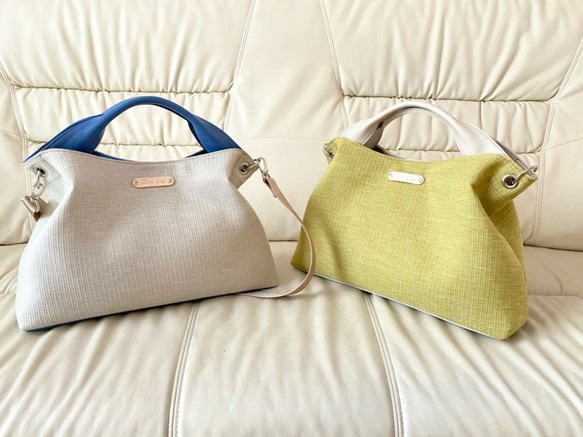 日本製　どこのお店でも出逢えない‼️型くずれしにくい加工とはっ水効果のある生地スイジン仕様のトートバッグ 3枚目の画像