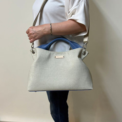 日本製　どこのお店でも出逢えない‼️型くずれしにくい加工とはっ水効果のある生地スイジン仕様のトートバッグ 17枚目の画像