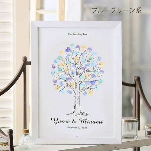 A3 ウェディングツリー シールタイプ ゲスト72名まで対応 ウェルカム