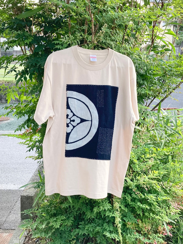 古布藍染襤褸紋入りトップス