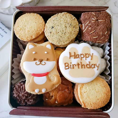 可愛い柴犬クッキー缶 クッキー CAN-tasticcookies! 通販 16106034