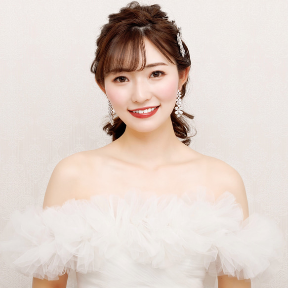 GS098ヘッドドレス　ウェディング　ブライダル ヘアアクセサリー リーフ    結婚式 3枚目の画像