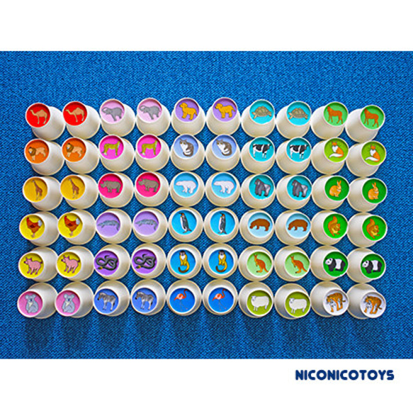 見つけて重ねる！カップの絵合わせ 知育玩具 モンテッソーリ おもちゃ