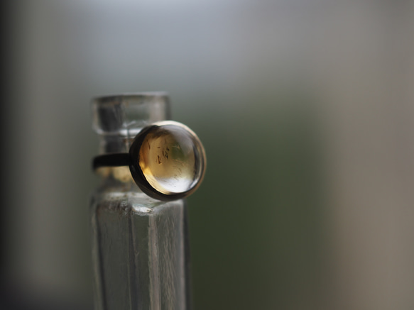 citrine brass ring (suetsumuhana) 1枚目の画像