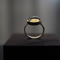 citrine brass ring (suetsumuhana) 6枚目の画像