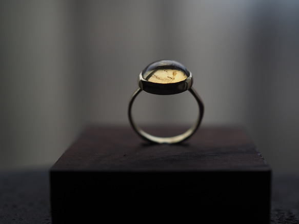 citrine brass ring (suetsumuhana) 6枚目の画像