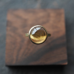 citrine brass ring (suetsumuhana) 2枚目の画像