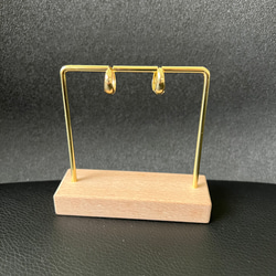 小ぶり  ゴールド シルバー シンプル ピアス 10枚目の画像