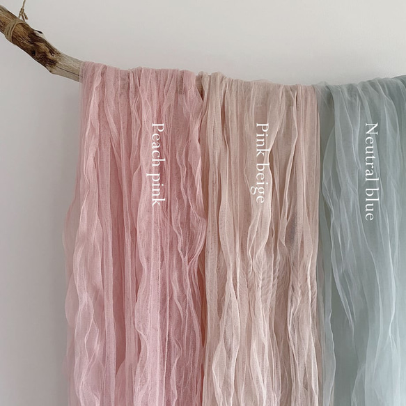 Tulle / 10 color | チュール | 生地 | 撮影 | おうちスタジオ | 誕生日 | 飾り付け 2枚目の画像