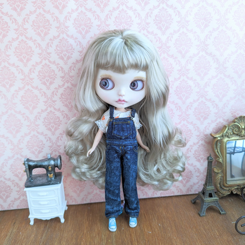 902※デニムのオーバーオール※ブライスアウトフィット※1/6ドール