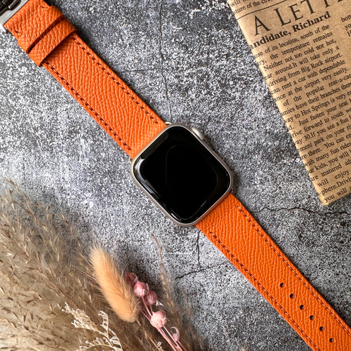 Apple Watch エルメス オレンジ ヴォー エプソン フー レザー