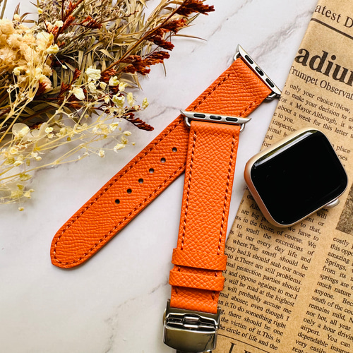Apple Watch エルメス オレンジ ヴォー エプソン フー レザー