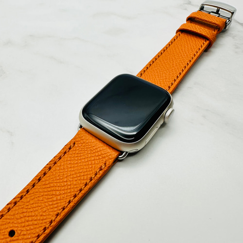 Apple Watch エルメス オレンジ ヴォー エプソン フー レザー