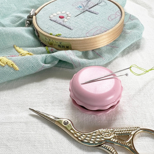 マカロン 針やすめ&針みがき[刺繍道具/手芸道具] その他素材 クロヤギ
