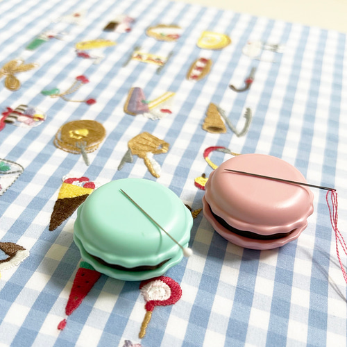 マカロン 針やすめ&針みがき[刺繍道具/手芸道具] その他素材 クロヤギ