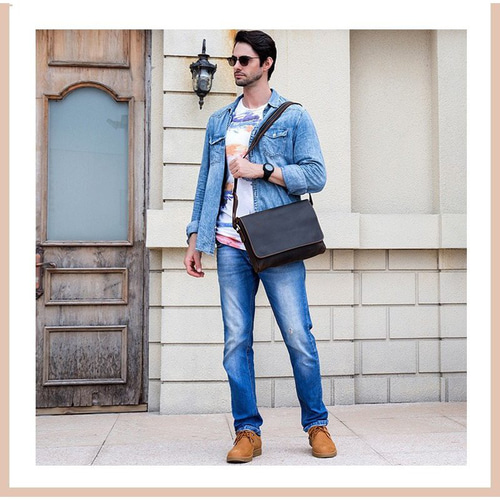 本革 ショルダーバッグ メンズ レトロ A4収納 牛革 カジュアル鞄