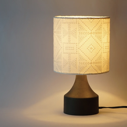 ハンドメイドlamp ◇テーブルランプS/刺繍/ジオメトリック/スタンドランプ スタンド