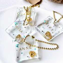 UVレジン　ネームプレート　オーダーメイド ネームプレート UVレジン プラ板 オーダーメイド ネーム