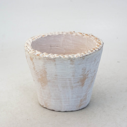 陶器製（3号ポット相当）多肉植物の欲しがる植木鉢 SMM-7282 1枚目の画像