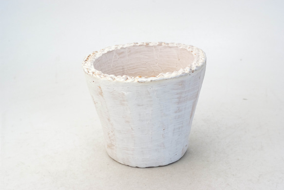 陶器製（3号ポット相当）多肉植物の欲しがる植木鉢 SMM-7283 1枚目の画像
